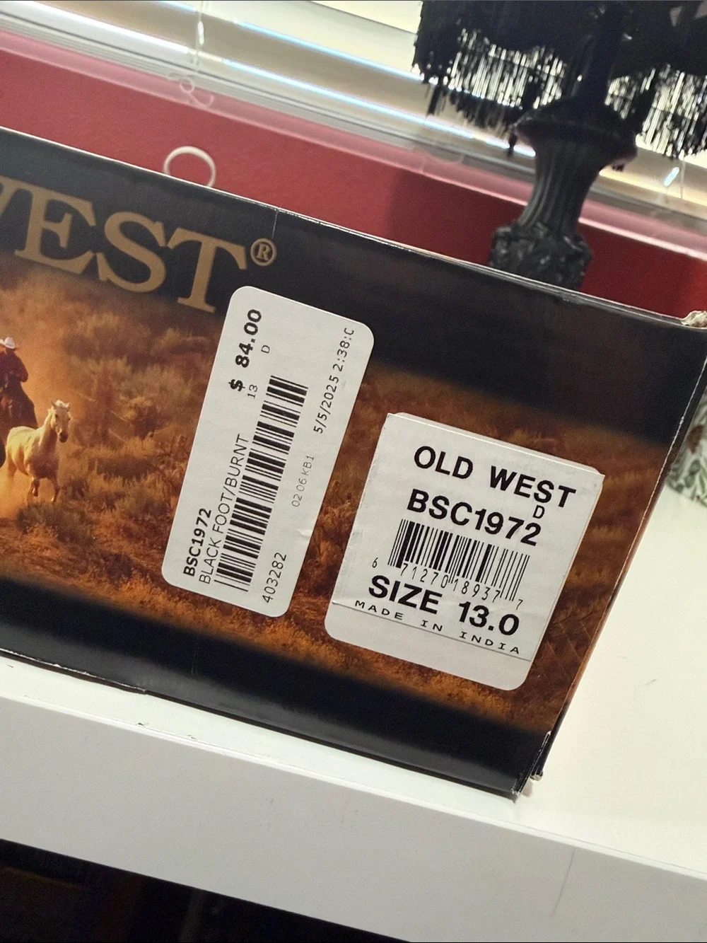 Boys Old West Boots 13C